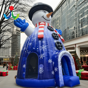 Khổng lồ PVC <span class=keywords><strong>Inflatable</strong></span> giáng sinh lâu đài bouncy ngoài trời <span class=keywords><strong>Inflatable</strong></span> Snowman <span class=keywords><strong>Ice</strong></span> Thế Giới Bouncer - Product Image 2