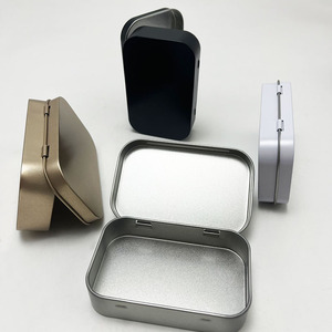 Caja de almacenamiento de hojalata/contenedor de lata de Metal/<span class=keywords><strong>rectangular</strong></span>/vacío para cosméticos joyería DIY costura monedas de caramelo - Product Image 4