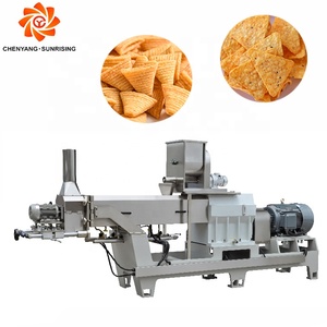 Extrusora Automática de Doble Tornillo de Acero Inoxidable, Máquina Triangular para Hacer Chips de <span class=keywords><strong>Doritos</strong></span> Fritos, Bugles y Otros Snacks para Granja - Product Image 1