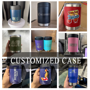 12oz/14oz/16oz Stainless Steel Beer Can Cooler Double Wall Vacuum Insulated Beverage Holder for Camping Outdoor Custom Logo - Product Image 3