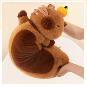 Almohada de <span class=keywords><strong>Peluche</strong></span> Suave con Diseño de Capibara, Juguete de <span class=keywords><strong>Peluche</strong></span> para Dormir, Ideal para Regalos de Cumpleaños Infantiles y Alivio del Estrés, Venta al Por Mayor CPC CE - Product Image 3