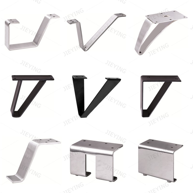 JIEYING Bed Metal Feet Chrome Cabinet