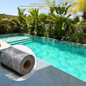 Liner de piscine en PVC à motif marbré, accessoires assortis, piscines personnalisées durables, performance longue durée - Product Image 2