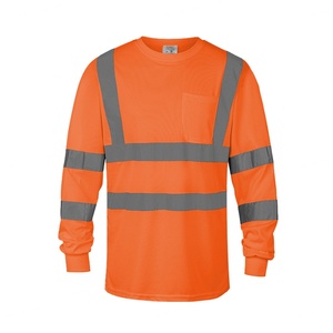 Camisetas de Seguridad de Alta Visibilidad Tipo R de OSHA, Uniformes de Trabajo de Clase 3, Manga Larga, Protección Solar - Product Image 3