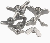 Écrou à oreilles DIN315 en acier inoxydable 304, vente en gros, écrou papillon M8, écrou à oreilles M10 en acier, zincé