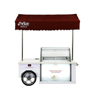 SHINEHO di alta qualità elettrico Mobile supermercato spingere carrello gelato cibo camion rimorchio per la vendita - Product Image 3