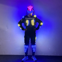 Carnaval Rave Party Stage Performance Lumineux Vêtements Costume Led Robot Costume pour Bar Night Club Led Danse Éclairage Costumes