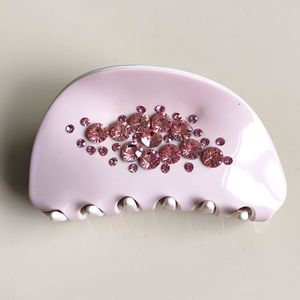 Pince à cheveux en acétate élégante et brillante avec strass en diamant, accessoires capillaires en cristal pour l'industrie lourde française - Product Image 3