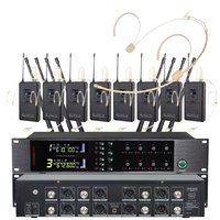 UR-8800H-AA UHF 8 Canaux Micro-casque sans fil pour scène, son de performance, microphone sans fil