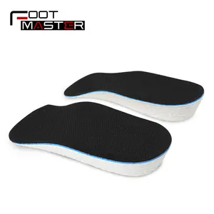 Bangnistep height increase half foot fasciitis massage invisible hight arch support elevator adjustable boosting insoles