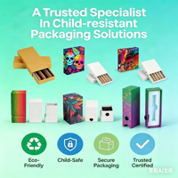 Boîtes rigides personnalisées avec logo, à fermeture magnétique, pelliculage brillant, pour emballages de cartouches en carton avec inserts de tiroirs vides, à l'épreuve des enfants