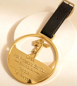Etiqueta de Metal Personalizada con Logotipo OEM para Bolsa de Golf, Etiqueta de Zinc Grabada para Membresía de Club, Etiqueta de Equipaje, Regalo Personalizado para Torneos, MOQ Bajo - Product Image 1