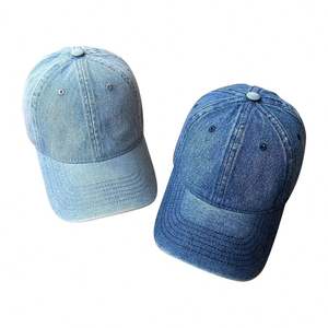 Gorra de Béisbol de Mezclilla Lavada Estilo Vintage, Gorra Deportiva para Correr y Golf, Unisex, 6 Paneles, Perfil Bajo, Algodón Sin Estructura, Teñida con Pigmentos, Estilo Dad Hat - Product Image 2