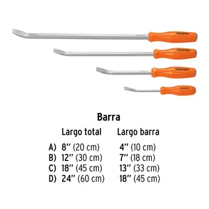 Juego de 4 palancas de fuerza, TRUPER - Product Image 3