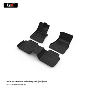 Tapis de sol de voiture 3D TPE imperméables sur mesure GA pour <span class=keywords><strong>BMW</strong></span> Série 7 G12 2016-2022 - Product Image 2