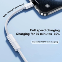 Adaptador de Cable de carga USB C de 13,5 CM para iPhone 17 ProMax Plus Cable de sincronización de datos para iPad tipo-c a conector de Audio Jack de 3,5 MM