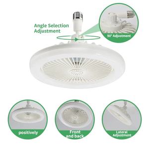 Ventilador de Techo LED con Lámpara E27 de Tres Colores y 6000K, Ventilador de Techo Moderno de Plástico ABS 80, para Hogar y Oficina, Año 80 50000 - Product Image 3