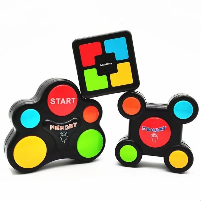 Light up Memory Game with Sounds Eco-friendly Plastic Electronic Handheld Brain Game Color Memorizing Educational Toy