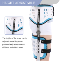 AMAIN Double hanche genou cheville pied fixation orthèse genou articulation fixation orthèse ménisque soutien fixation orthèse