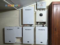 Système complet de stockage d'énergie solaire au lithium-ion 16 kWh avec contrôleur MPPT, panneaux solaires 10 kW, système solaire hybride