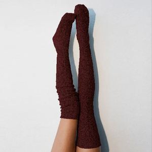 Hiver Chaud Longues Chaussettes Femmes <span class=keywords><strong>En</strong></span> Tricot Épais Bas Cuisse Haute Chandail Chaussettes - Product Image 6