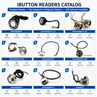 Clé iButton RW1990 réinscriptible et étanche pour contrôle d'accès et identification de serrures de porte