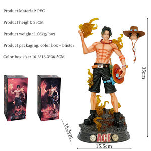 Entrega rápida 35CM para <span class=keywords><strong>One</strong></span> <span class=keywords><strong>Piece</strong></span> Anime japonés PVC figura de acción Portgas D <span class=keywords><strong>Ace</strong></span> LC figura de dibujos animados estatua coleccionable - Product Image 2