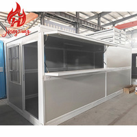 Maisons conteneurs préfabriquées modulaires colorées personnalisables de 3 m, mini-bar pliable, maison mobile, boutique éphémère, café, mini-maisons préfabriquées