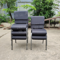 Chaise d'église moderne à motifs noirs, entrelacée, nouvelle