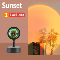 Lampe de coucher de soleil rechargeable, applique murale LED magnétique RGB 16 couleurs avec télécommande, veilleuse sans fil pour chambre à coucher et décoration intérieure
