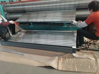 Tôle ondulée galvanisée 3m lamina de zinc para techo 0.5mm 26 jauge épaisseur 150 gsm gi tôle de toiture arabie saoudite