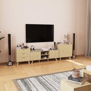 Moderno Simple MDF Tablero de madera Panel de gabinete <span class=keywords><strong>Aparador</strong></span> de rayas verticales personalizado para comedor Sala de estar Dormitorio Muebles de hotel - Product Image 4