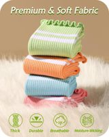 Chaussettes de Pilates antidérapantes en coton premium avec logo personnalisé, volants et grip, pour yoga, Pilates, hôpital et sport, vente en gros