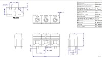 Bloque de Terminales de Conector de Montaje en PCB de Alta Corriente 100A KF139-19 para Fotovoltaica con Paso de 19mm
