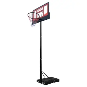 सस्ते ऊंचाई समायोज्य आउटडोर बास्केटबॉल घेरा खड़े हो जाओ 10ft पोर्टेबल चल बास्केटबॉल लक्ष्य प्रणाली वयस्कों के बच्चों के लिए
