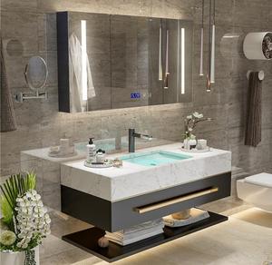 18 pollici profondo singolo <span class=keywords><strong>lavandino</strong></span> del <span class=keywords><strong>bagno</strong></span> in legno massello mobiletto del <span class=keywords><strong>bagno</strong></span> di vanità di legno artificiale lavello in pietra con lavabo - Product Image 5