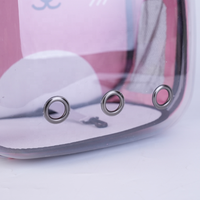 Vente en gros de sac à dos portable pour chat d'extérieur de qualité supérieure OEM ODM capsule durable pour espace clair grand transporteur pour animaux de compagnie imprimé à fermeture éclair