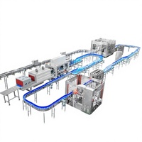 Máquina Embotelladora de Bebidas Eléctrica Automática HY-CGF 8-8-3 con Línea de Producción de Enjuague, Llenado y Sellado de Botellas de Alta Precisión