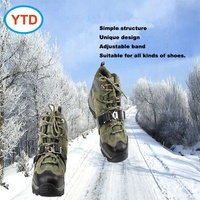 Bandeau de chaussures à crampons unisexe YTD avec griffes antidérapantes pour la glace et poignées universelles en caoutchouc et métal pour la neige YTD-022