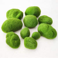 Pierre de mousse simulée Micro paysage décoration bricolage flocage pierre de mousse plante verte mur décoratif pierre accessoires