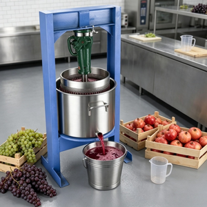 Presse manuelle industrielle pour fruits et vin avec panier en acier inoxydable pour la production de jus, de <span class=keywords><strong>cidre</strong></span>, de miel et de suif - Product Image 6
