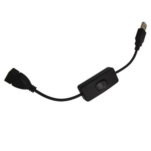 <b>Usb</b> Extension Cord With <b>Switch</b> 1 Port Type A Male To Female Iec Connector 2.4a Pvc Wire - Product Image 2