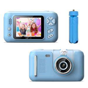 2024 Novas Crianças Digital SLR Câmera de 2,4 polegadas HD 180 Graus Lançou Mini para Crianças de Vídeo Tiro e Jogo - Product Image 4