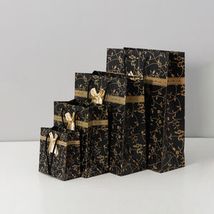 Lipack生日礼品袋购物波点纸袋彩色工艺纸袋带丝带领结 - Product Image 3