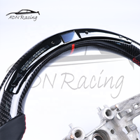 Volant chauffant en fibre de carbone brillante LED personnalisé 2018-2023 pour KIA Stinger / GT2