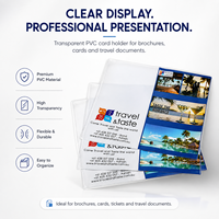 Porte-cartes en PVC transparent avec logo personnalisé, portefeuille de voyage, couverture de passeport, organisateur de cartes de crédit durable et promotionnel