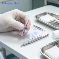 Obeng Bit Profesional untuk Bedah Ortopedi Hewan AO QC T4 T6 Star Drive, untuk Operasi Tulang Hewan Peliharaan dengan Sistem Mini TPLO