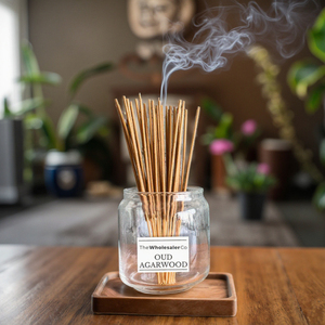 Ensemble de bâtons de bambou en gros d'encens Oud de qualité supérieure fait à la main avec un emballage personnalisable au parfum doux pour un usage religieux - Product Image 1