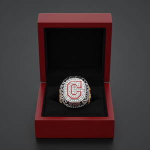 Anillo Conmemorativo del Campeonato <span class=keywords><strong>de</strong></span> los <span class=keywords><strong>Cleveland</strong></span> Indians 2016, Personalizable con Nombre, Chapado en Oro, con Piedra Natural, Estilo Vintage - Product Image 6