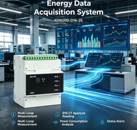 Medidor de Energía Trifásico de Doble Circuito Acrel ADW200-D16-2S, Comunicación Modbus-rtu, Certificado CE para Sitios Industriales